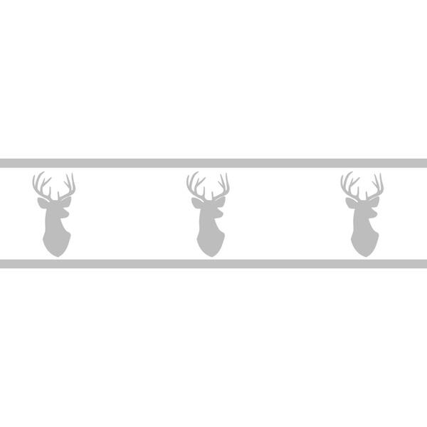 Sweet Jojo Designs Wall Paper Border for the Grey and White Woodland