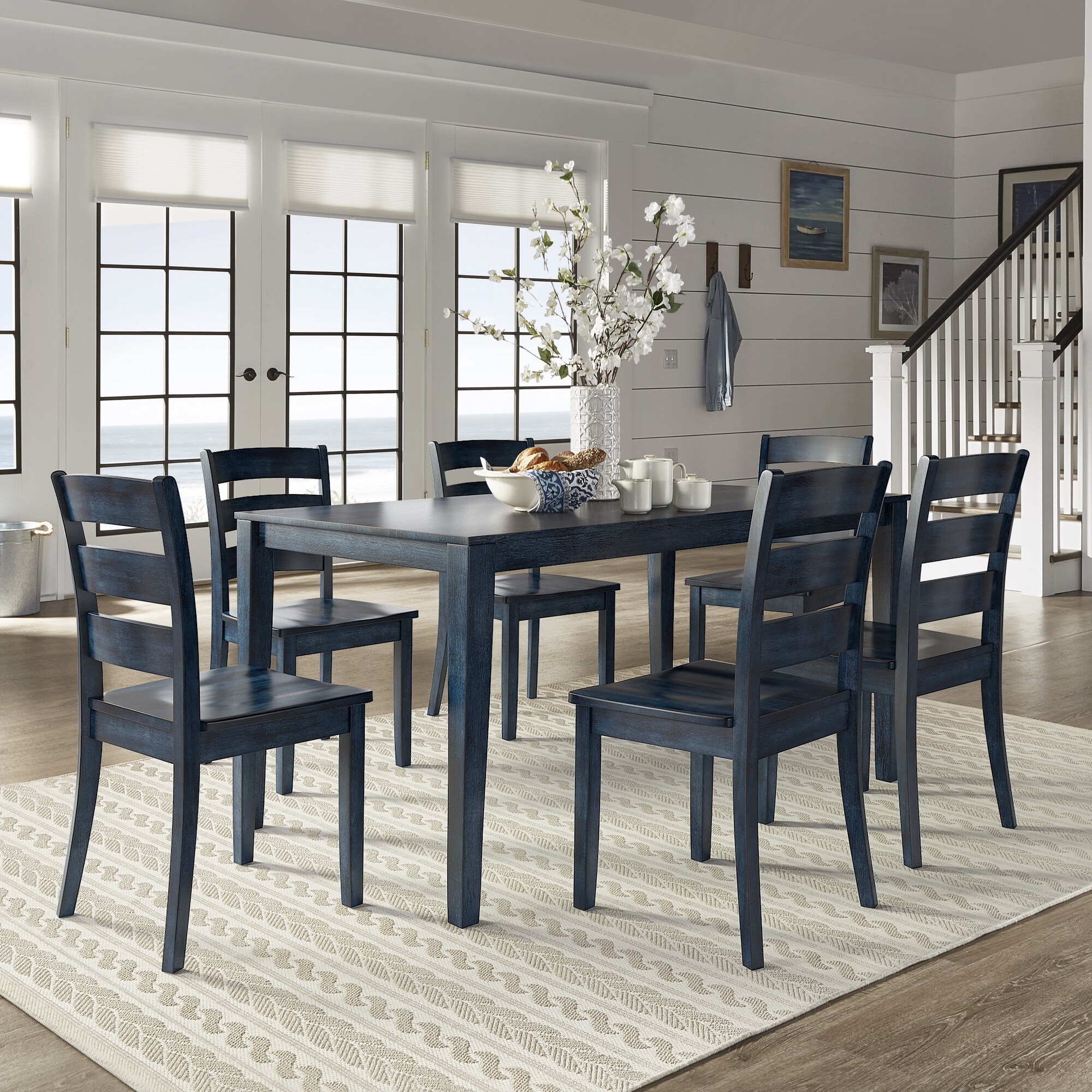 Wilmington Ii 60 Inch Rectangular Antique Dark Denim Dining Antique Dark Denim Dining