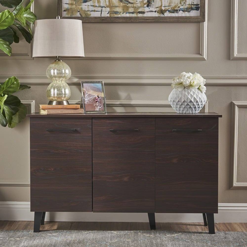 Emlyn Mid-century Modern Wood Cabinet by Christopher Knight Home