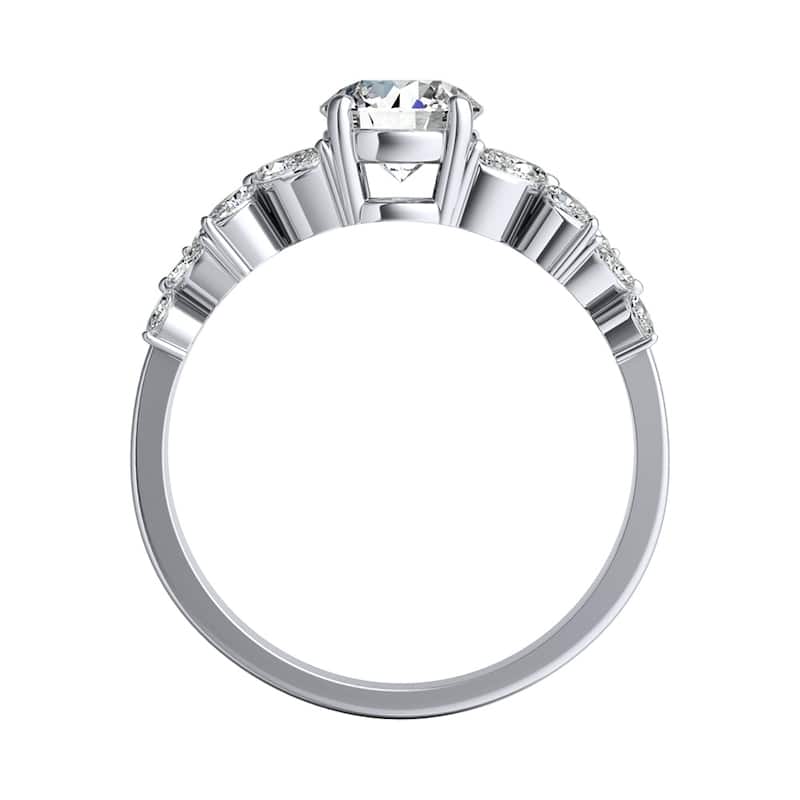 Auriya 14k Gold 3/4 carat TW Vintage Floral Diamond Engagement Ring