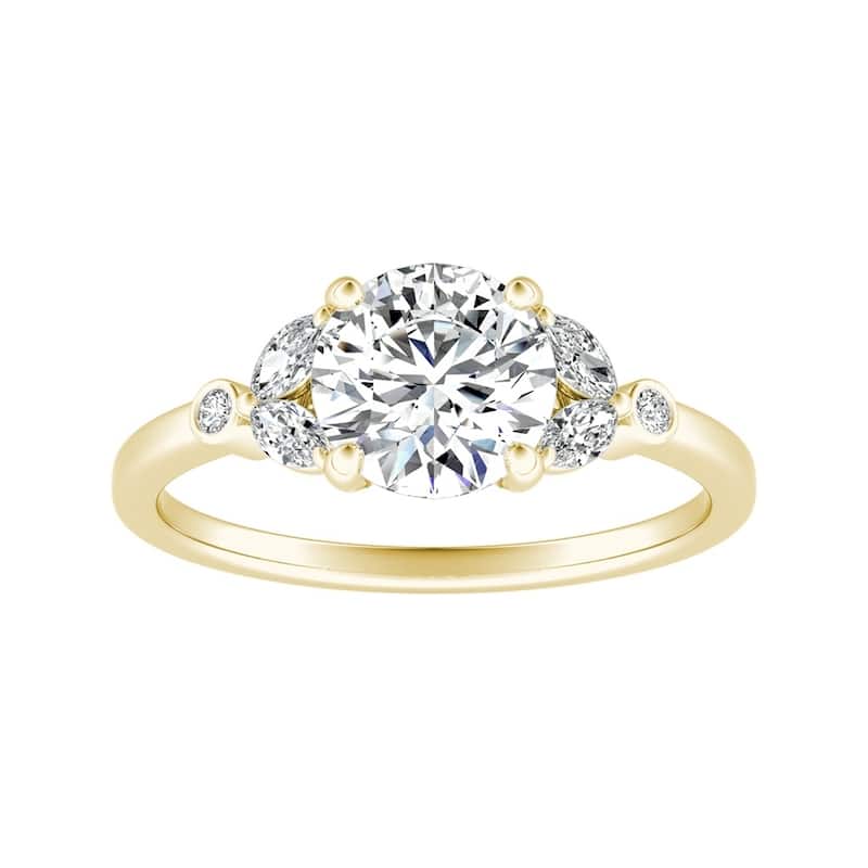 Auriya 14k Gold 1-carat TDW Nature Inspired Vintage Floral Diamond Engagement Ring