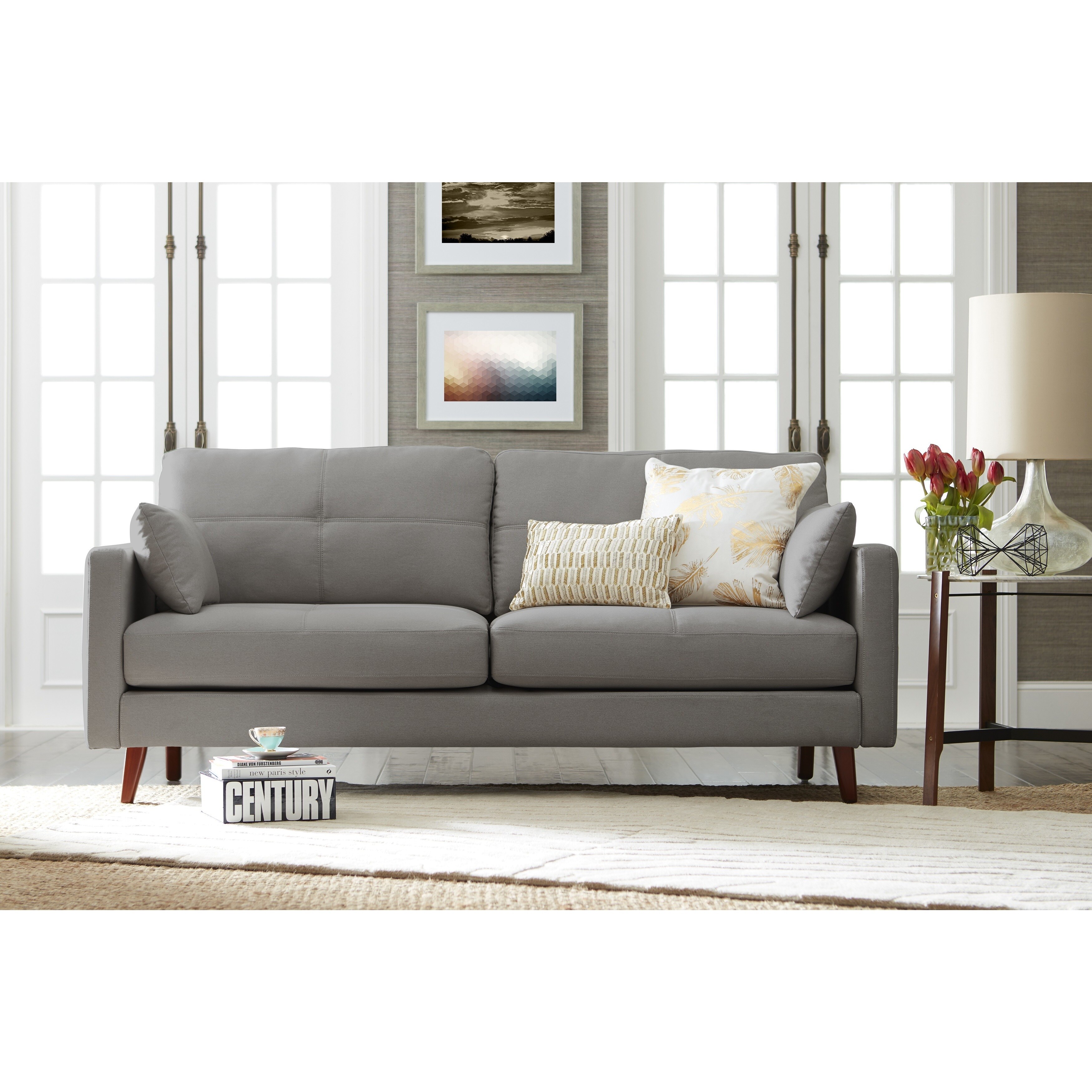 Shop Elle Decor Alix Memory Foam Sofa Free Shipping Today