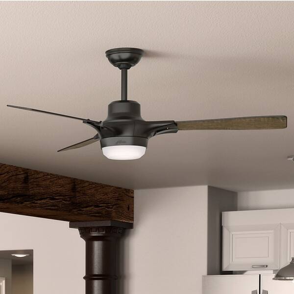 Hunter Fan 54 Signal Le Bronze W 3 Worn Oak Walnut Le Bronze W 3 Worn Oak Walnut