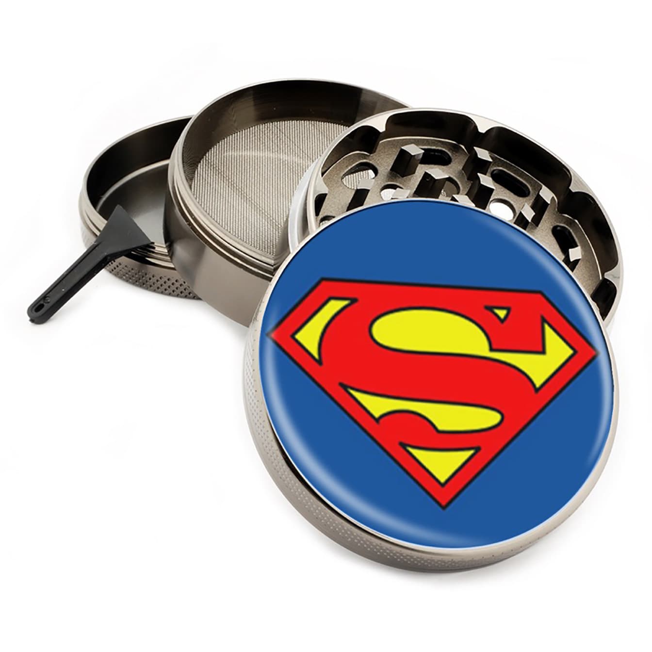 Superman Hardwood BBQ Grill Scraper with Bottle Opener