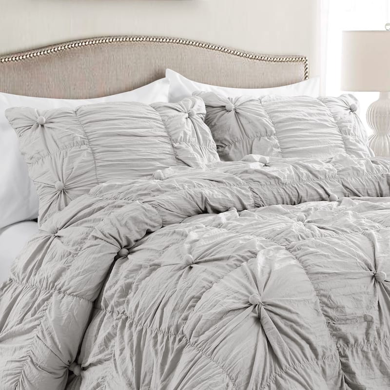 Lush Decor Bella Sabby Chic 3 Piece Comforter Set