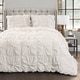 preview thumbnail 4 of 17, Lush Decor Bella Sabby Chic 3 Piece Comforter Set White - King