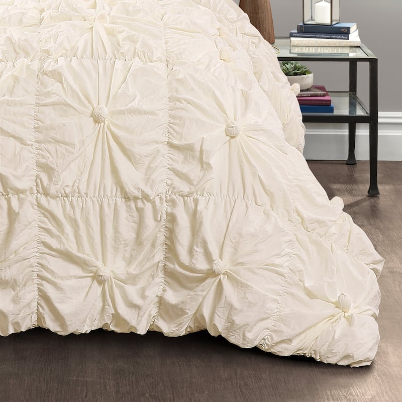 Lush Decor Bella Sabby Chic 3 Piece Comforter Set
