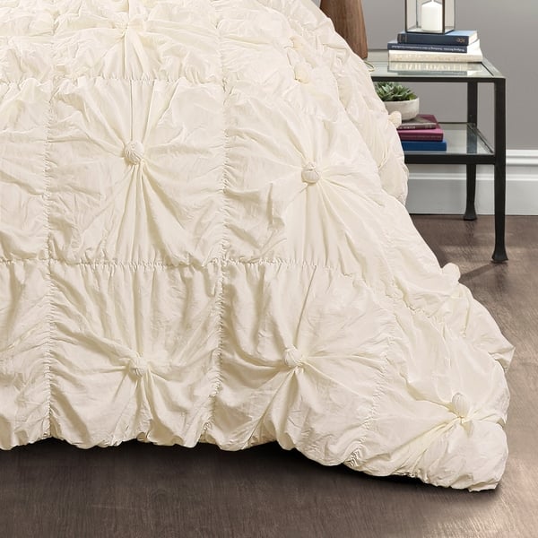 Shop Lush Decor Bella Sabby Chic 3 Piece Comforter Set On Sale