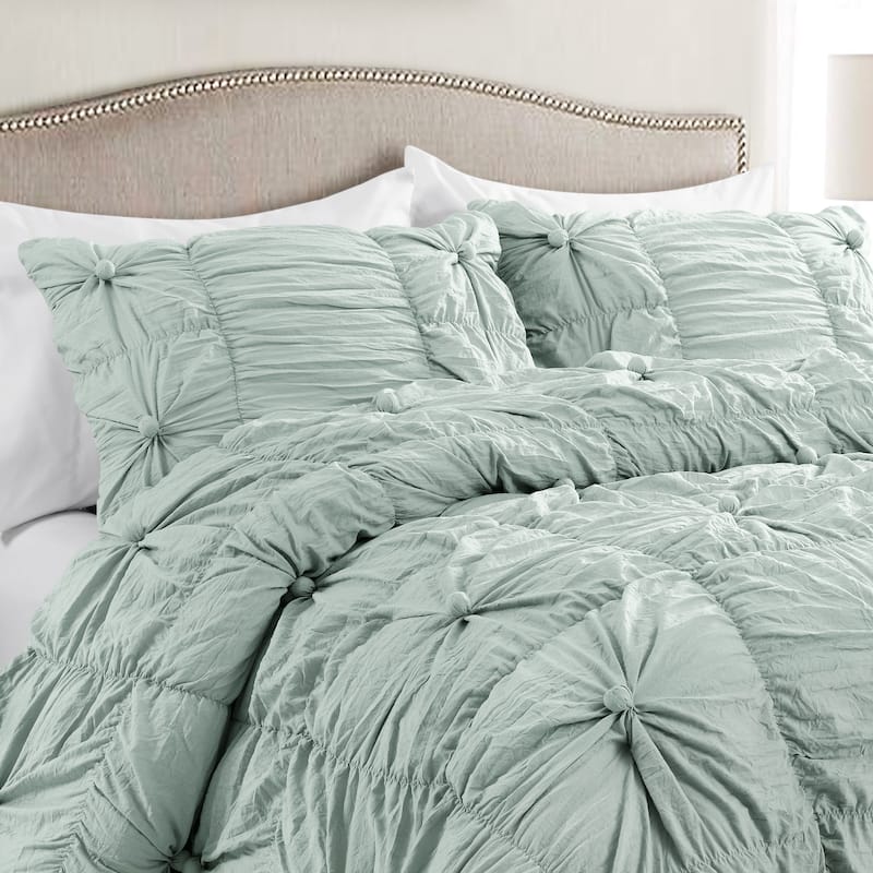 Lush Decor Bella Sabby Chic 3 Piece Comforter Set