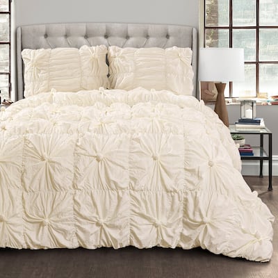 Lush Decor Bella Sabby Chic 3 Piece Comforter Set