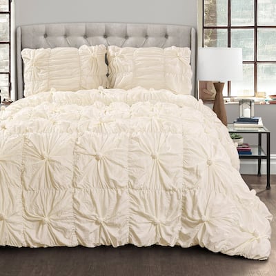 Lush Decor Bella Sabby Chic 3 Piece Comforter Set