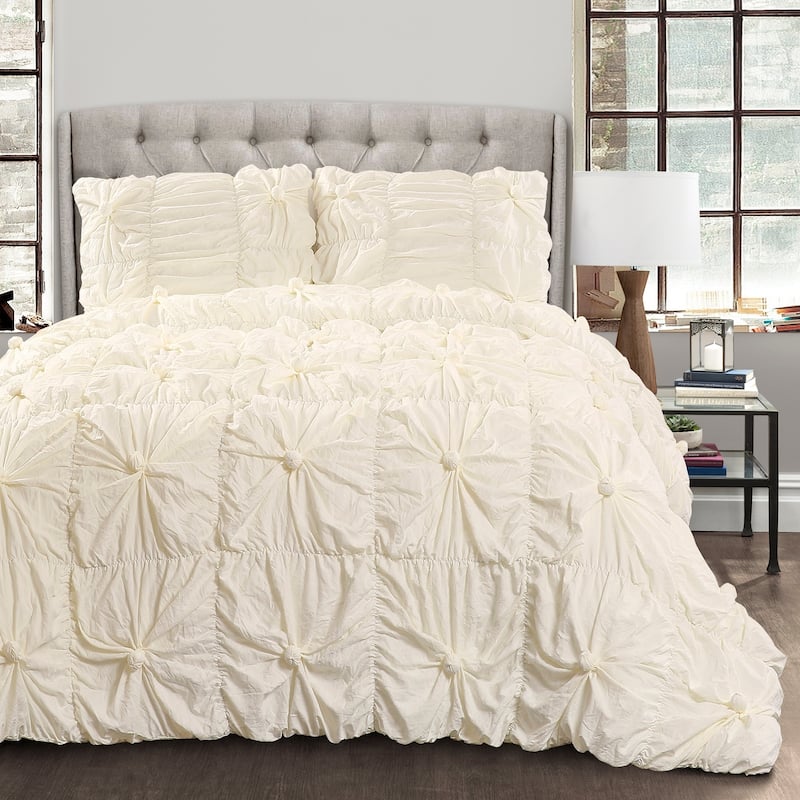 Lush Decor Bella Sabby Chic 3 Piece Comforter Set