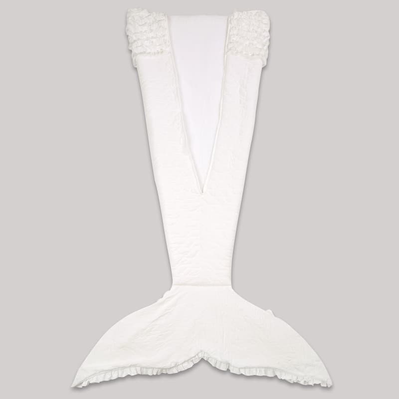 Lush Decor Mermaid Ruffle Mermaid Shape Sherpa Throw