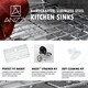 preview thumbnail 11 of 10, ANZZI Elysian Farmhouse Stainless Steel 36 in. Single Bowl Kitchen Sink with Faucet in Polished Chrome