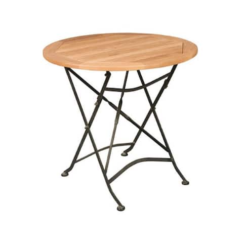 Bistro Outdoor Round Teak Table