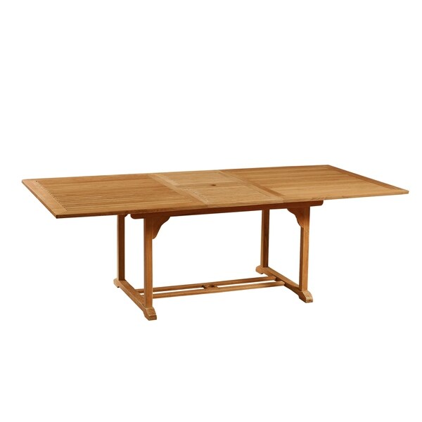 Dalton Outdoor Teak Extending Dining Table Free Shipping Dalton Outdoor Teak Extending Dining Table