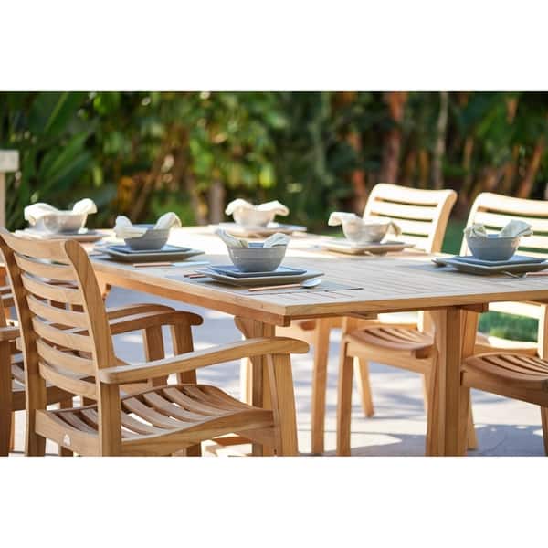 Dalton Outdoor Teak Extending Dining Table Free Dalton Outdoor Teak Extending Dining Table Free