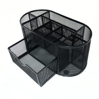Metal Desk Organizers For Less Majestic Goods Mesh Desk Organizer Caddy For Office Supplies With 8 Compartment And Drawer