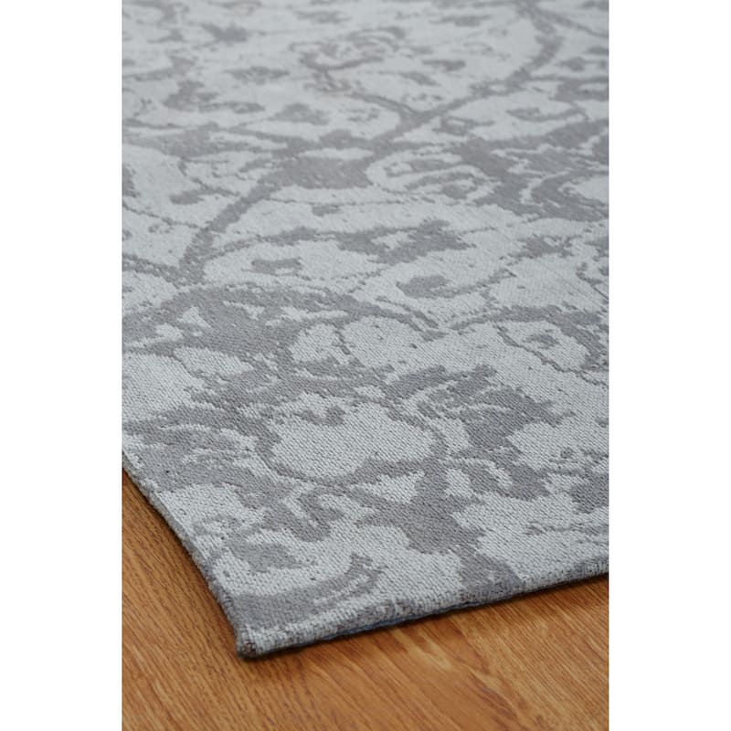 Jardin Hazy Platinum Handmade Area Rug