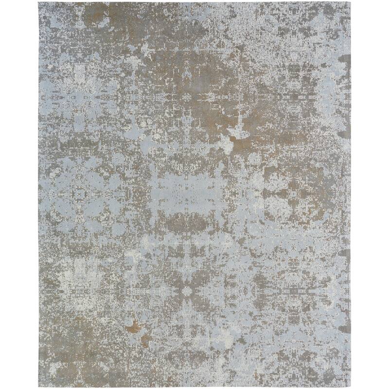 Jardin Sky Zinc Cotton Chenille Handmade Area Rug