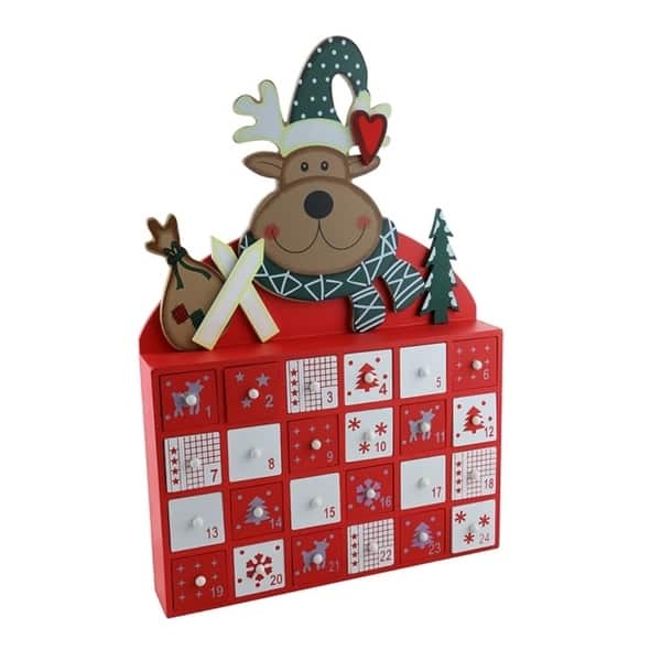 Shop Advent Calendar Wooden Free Shipping Today Overstock