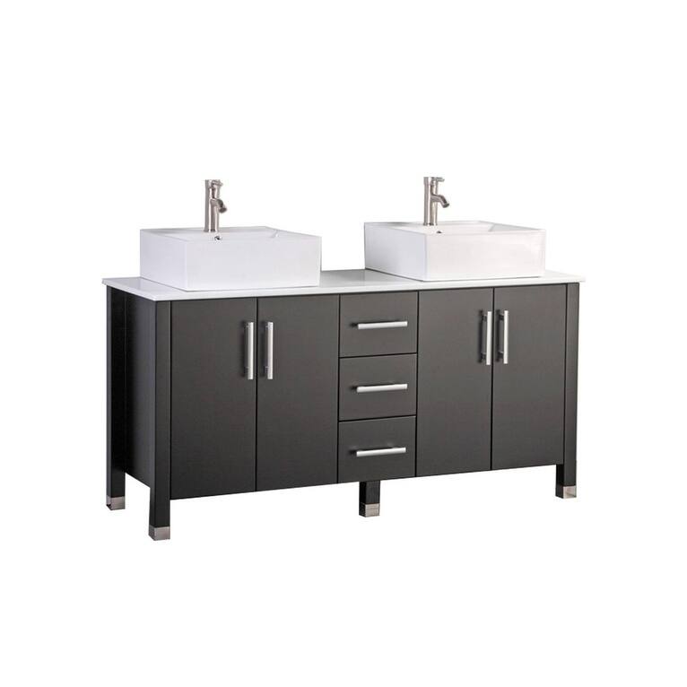 Asti 71-inch Double Sink Modern Bathroom Vanity - Overstock - 18092234