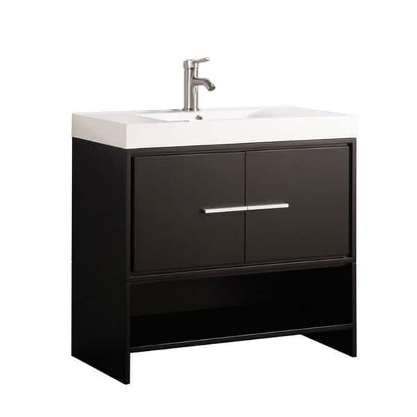 Clermont 36 Inch Single Sink Modern Bathroom Vanity Free Single Sink Modern Bathroom Vanity