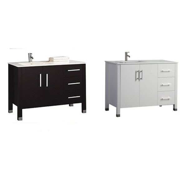Moselle 40-inch Single Sink Modern Bathroom Vanity (Sink on Left Side)
