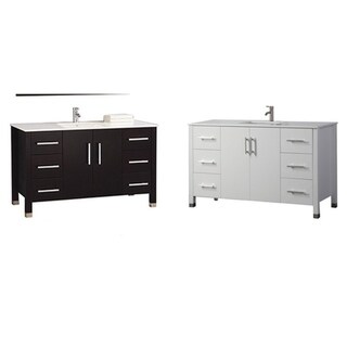 Moselle 60-inch Single Sink Modern Bathroom Vanity