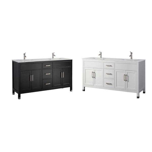 Reisa 84-inch Double Sink Modern Bathroom Vanity