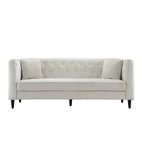Velvet Sofas Couches Online At Our Best Living Mid Century Tufted Velvet Sofa With On Detail Couch