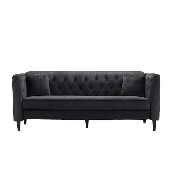 Mid Century Tufted Velvet Sofa With On Detail Couch Mid Century Tufted Velvet Sofa