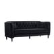 Shop Mid-Century Tufted Velvet Sofa with Button Detail Couch - Free