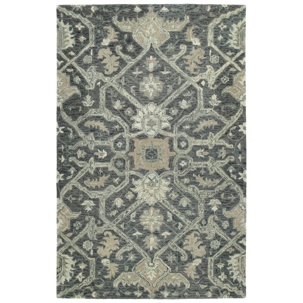 Ashton Graphite Wool Hand-tufted Rug (10' x 14')