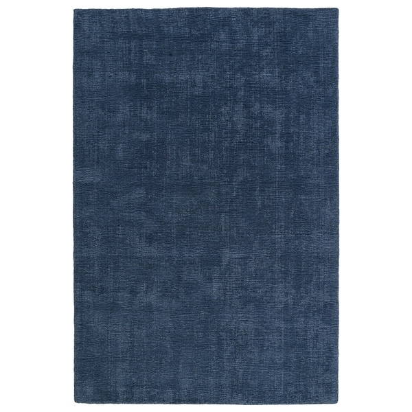 Indoor/Outdoor Handmade Tula Blue Polyester Rug - 9' x 12'