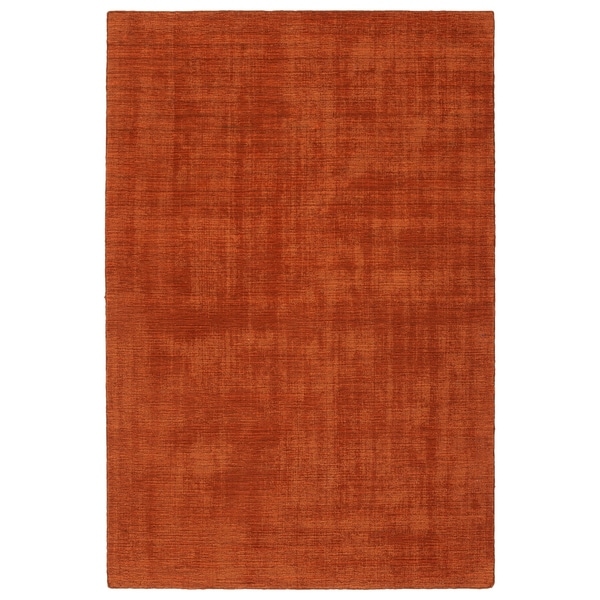 Indoor/Outdoor Handmade Tula Rust Polyester Rug - 8' x 10'