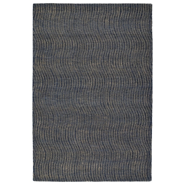 Hand-Tufted Brantley Blue Wool Rug - 8' x 10'