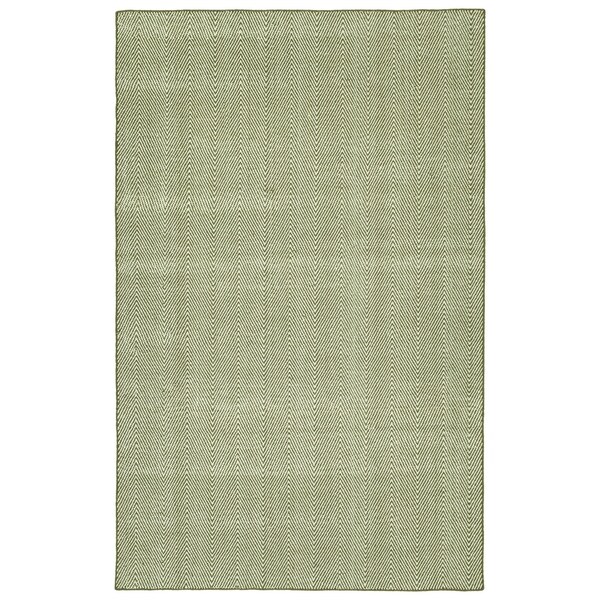 Indoor/Outdoor Eden Chevron Olive Polyester Rug - 8' x 10'