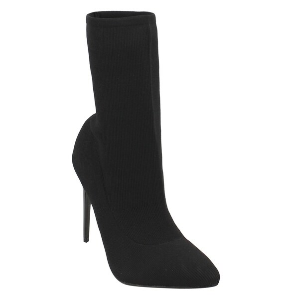 EJ68 Women's Stretchy Pull On Ankle High Top Sock Booties Half Size Small EJ68 Women's Stretchy Pull On Ankle High Top Sock Booties Half Size Small