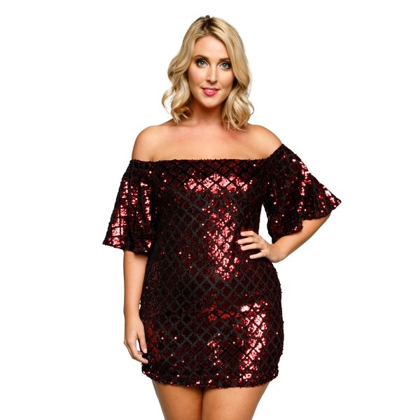 plus size sequin bodycon dress