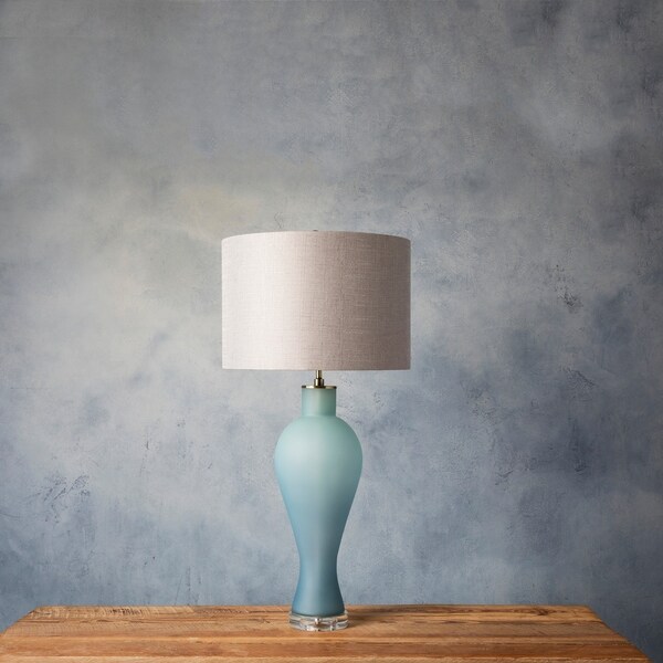 Orbita 32 in. Blue Transitional Table Lamp