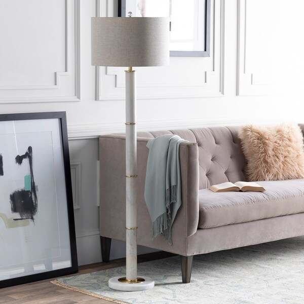 Shop Oscroft 63.5 in. White Transitional Floor Lamp - Free ...