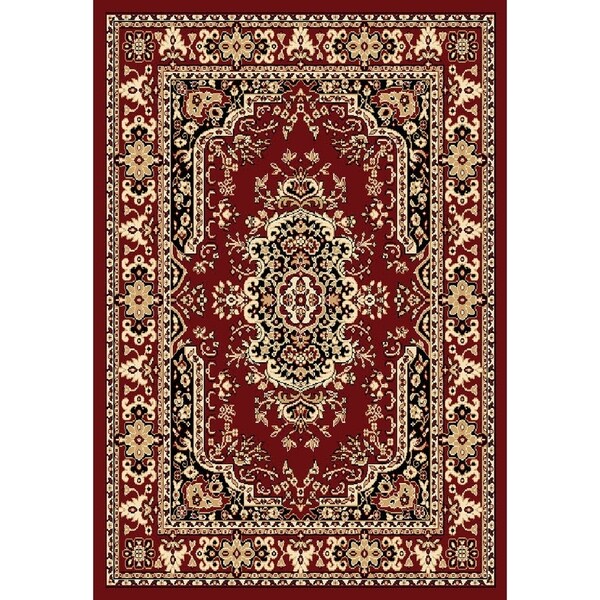 Chelsea Traditional Persian Red Area Rug - 6'7" x 9'6"