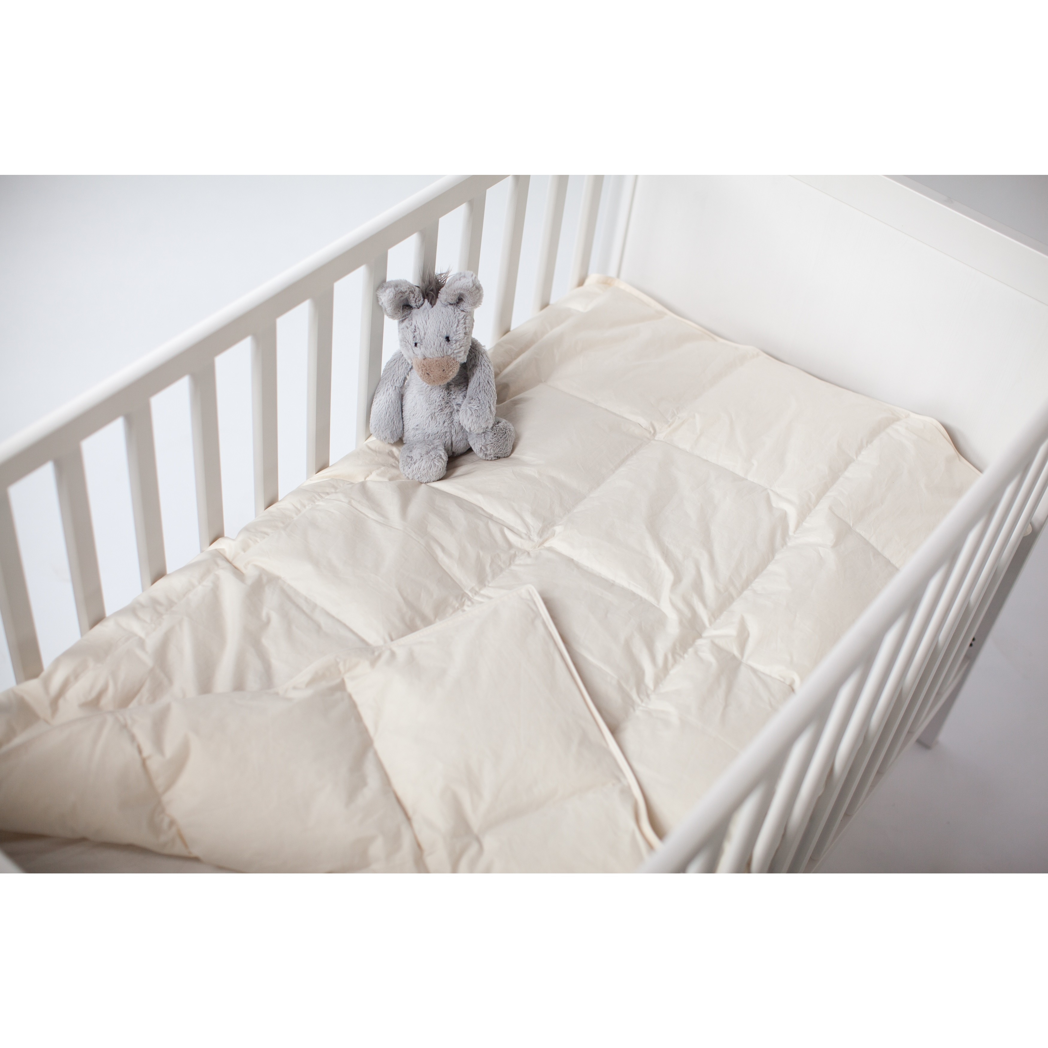 grey crib comforter