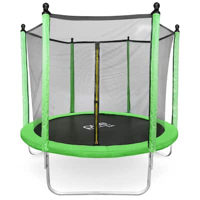 Pure Fun Dura-Bounce 8-Foot Trampoline with Enclosure