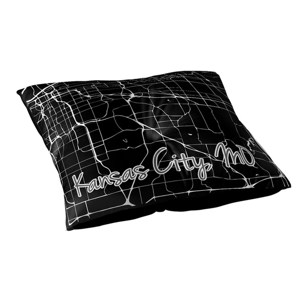 Kavka Designs Kcmo Black/White Floor Pillow