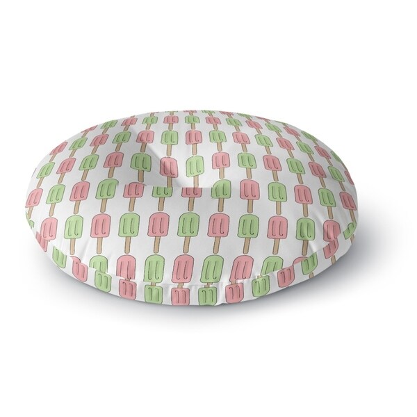 Kavka Designs Ice Cream Pink/Green/Tan Floor Pillow