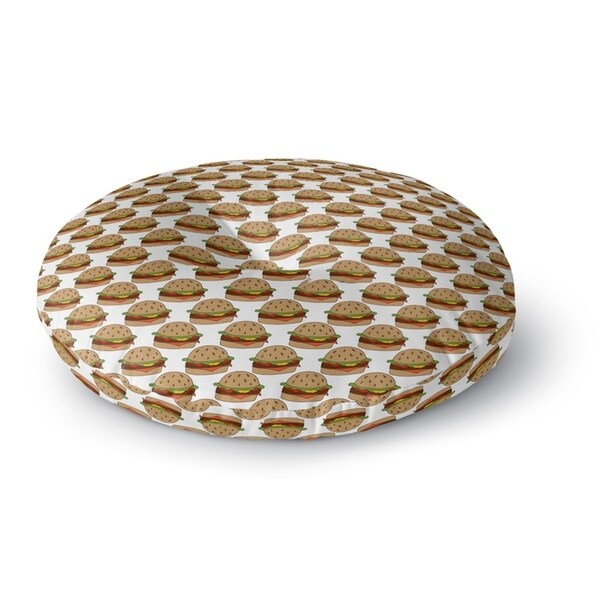 Kavka Designs BBQ Tan/Brown/Green/Red Floor Pillow