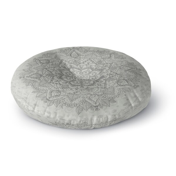 Kavka Designs Mandala Grey/Ivory Floor Pillow