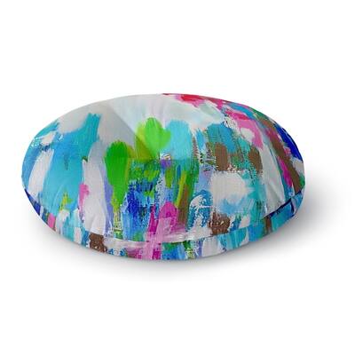 Kavka Designs Tomato Tamata ll Blue/Green/Pink/Red/Ivory Floor Pillow